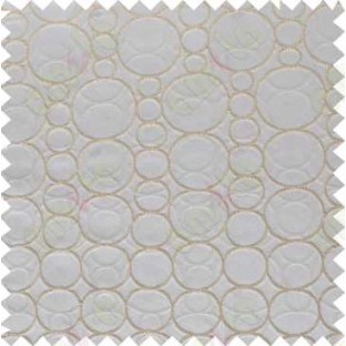 Brown Grey Circle Geometric Design Poly Main Curtain Designs